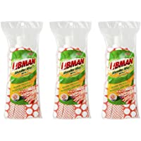 Libman Wonder Refill Pack – for Powerful Cleanup – Three Absorbent Wet Mop Replacement Heads for Hardwood, Tile, Vinyl…