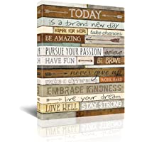 Inspirational Wall Art for Office Quotes Theme Wall Decor for Women Motivational Canvas Prints Framed Wall Art for…