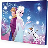 Disney Frozen Canvas LED Wall Art White 11.5 x 15.75