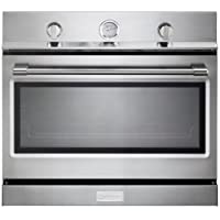 Verona Designer Series VEBIG30NSS 30 Inch Built-In Single Gas Wall Oven 3.5 cu ft Capacity Convection Infrared Broiler…