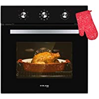 Cosmo C51EIX Electric Built-In Wall Oven with 2.5 cu. ft. Capacity, Turbo True European Convection, 8 Functions, Push…
