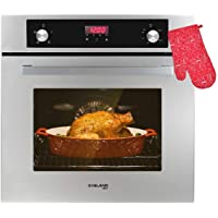 Gas Wall Oven, GASLAND Chef GS606DSLP 24" Built-in Propane Oven, 6 Cooking Functions Convection Gas Wall Oven with…