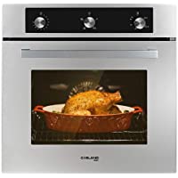 Single Wall Oven, GASLAND Chef GS606MSLPN 24" Built-in Propane Gas Oven, 6 Cooking Function Convection Gas Wall Oven…