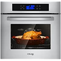 Electric Single Wall Oven, GASLAND Chef ES611TSN 24" Built-in Ovens, 240V 3200W 2.3Cu.ft 11 Cooking Functions Convection…