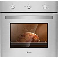 Empava 24 in. 2.3 cu. Ft. Single Gas Wall Oven Bake Broil Rotisserie Functions with Mechanical Controls-Built-in Timer…