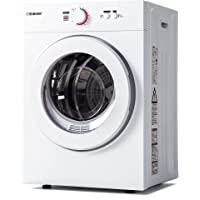 Euhomy Compact Laundry Dryer 1.8 cu.ft, Stainless Steel Clothes Dryers With Exhaust Pipe, Four-Function Portable Dryer…