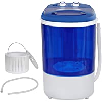 SUPER DEAL Mini Washing Machine Small Laundry Washer Portable Single Tub Compact Wash Machine with Spin Cycle Basket and…