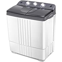 Giantex Washing Machine, Twin Tub Washer and Dryer Combo, 20Lbs Capacity (12Lbs Washing and 8Lbs Spinning), Compact…