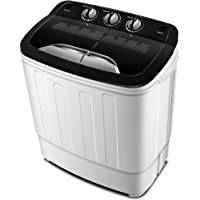 Think Gizmos - Portable Washing Machine with Drainage Pump - Compact Twin Tub Washer Machine with 7.9lbs Wash and 4.4lbs…