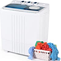 GRAVFORCE Portable Washing Machine, Mini Twin Tub Washer and Dryer Combo, 21lbs Capacity Washer(14.4Lbs) and Spinner(6…