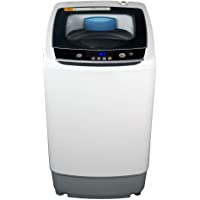 COMFEE' Portable Washing Machine, 0.9 cu.ft Compact Washer With LED Display, 5 Wash Cycles, 2 Built-in Rollers, Space…