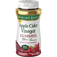 Nature's Bounty Apple Cider Vinegar Gummies - Energy & Metabolism Supplements - Unfiltered liquid ACV with the Mother…