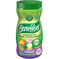 Benefiber Chewable Prebiotic Fiber Supplement Tablets for Digestive Health, Assorted Fruit Chewable Fiber Tablets - 100…