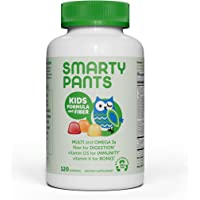 SmartyPants Kids Formula & Fiber Daily Gummy Multivitamin: Fiber for Digestive Health, Vitamin C, D3, & Zinc for…