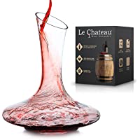 Le Chateau Wine Decanter - Hand Blown Crystal Carafe (1800ml) - Red Wine Aerator, Gifts