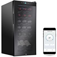 Ivation 18 Bottle Compressor Wine Cooler Refrigerator with Wi-Fi Smart App Control Cooling System | Large Freestanding…