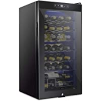 SCHMECKE 28 Bottle Compressor Wine Cooler Refrigerator w/Lock - Large Freestanding Wine Cellar - 41f-64f Digital…