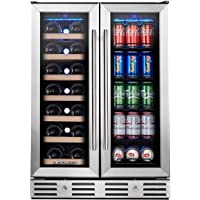 Kalamera Wine and Beverage Refrigerator, Kalamera 24 inch Under Counter Dual Zone Wine Cooler for Home - Built in Wine…