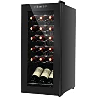KUPPET 18 Bottle Wine Cooler, Counter Top Wine Cellar/Chiller with Digital Temperature Display, Compressor Freestanding…