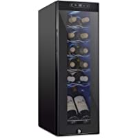 Schmecke 12 Bottle Compressor Wine Cooler Refrigerator w/Lock | Large Freestanding Wine Cellar | 41f-64f Digital…