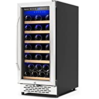 15 Inch Wine Cooler Refrigerators 30 Bottle Fast Cooling Low Noise and No Fog Wine Fridge with Professional Compressor…