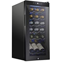 SCHMECKE 18 Bottle Compressor Wine Cooler Refrigerator w/Lock - Large Freestanding Wine Cellar - 41f-64f Digital…