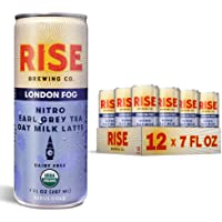 RISE Brewing Co. | London Fog Earl Grey Tea Oat Milk Nitro Latte | Vegan | USDA Organic, Non-GMO | Clean Energy | 7 fl…