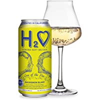 H2O (New Vintage! Promo Price) The World’s First California Wine-Infused Sparkling Refreshment, 0.0% Non-Alcoholic, 16…