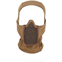 Tactical Gear Breathable Balaclava Mesh Mask Ninja Style Full Face Airsoft Mask Windproof Motorcycle Cycling Hood Neck…