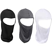 Toosell 3 Pieces Summer Windproof and Sun Protection Full Face Mask for Outdoor Sports Motorcycle Hiking Fishing Cap…