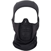 Tactical Gear Breathable Balaclava Mesh Mask Ninja Style Full Face Airsoft Mask Windproof Motorcycle Cycling Hood Neck…