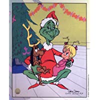 Chuck Jones Classic How the Grinch Stole Christmas The Grinch, Max and Cindy-Lou Ltd Print Matted to 8" x 10"