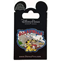 Disney Pin - Boardwalk Resort Logo - Mickey and Minnie Strolling