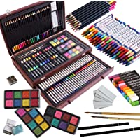 143 Piece Deluxe Art Set, Artist Drawing&Painting Set, Art Supplies with Wooden Case, Professional Art Kit for Kids…