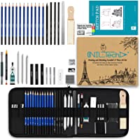 52 Piece Professional Drawing Set with 2 x 50 Page Drawing Pad, Art Supplies, Graphite Drawing Pencils and Sketch Set…