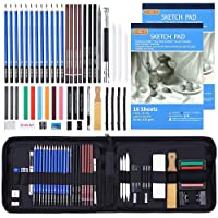 Drawing Kit, Shuttle Art 52 Pack Drawing Pencils Set, Professional Drawing Art Kit with Sketch Pencils, Graphite…