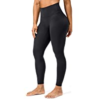 Lavento Women's All Day Soft Yoga Leggings No Front Seam - High Waisted Brushed 7/8 Length Workout Legging for Women