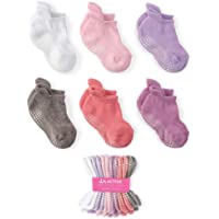 LA Active Grip Ankle Socks - Cozy Warm Socks - Baby Toddler Infant Newborn Kids Boys Girls Non Slip/Anti Skid