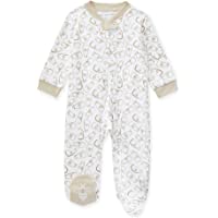Burt's Bees Baby Baby Boys' Sleep and Play Pjs, 100% Organic Cotton One-Piece Romper Jumpsuit Zip Front Pajamas