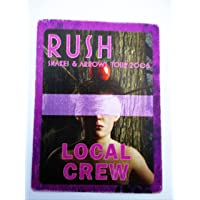 2008 Rush Satin Backstage Pass Snakes & Arrows Tour Local Crew Purple