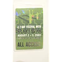 2003 Phish Silver Foil Laminated Backstage Pass All Access Limestone, MA