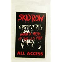 1989 Skid Row Laminated Backstage Pass Making a Mess of the U.S.