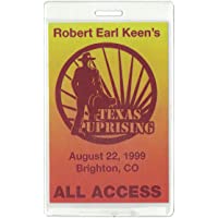 Robert Earl Keen Laminate Backstage Pass August 22nd '99 Concert"All Access"