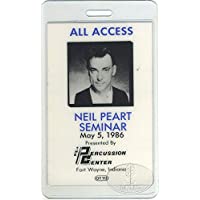 NEIL PEART 1986 Laminated Backstage Pass Exclusive Drum Seminar RUSH