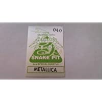 1991-92 Metallica Onstage Sp. Guest Pass Snake Pit Green Promo