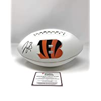 Joe Burrow Cincinnati Bengals Signed Autograph Embroidered Logo Football Fanatics Certified