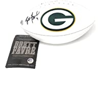 Brett Favre Green Bay Packers Signed Autograph Embroidered Logo Football B Favre Certified