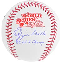 Ozzie Smith St. Louis Cardinals Autographed 1982 World Series Logo Baseball with 82 WS Champs Inscription - Autographed…