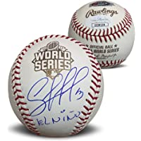 Salvador Perez Autographed 2015 World Series Signed Baseball EL NINO JSA COA