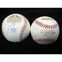 Jeremy AFFELDT Signed 2012 WORLD SERIES Baseball Ball San Francisco Giants - MLB Autographed Game Used Bases
